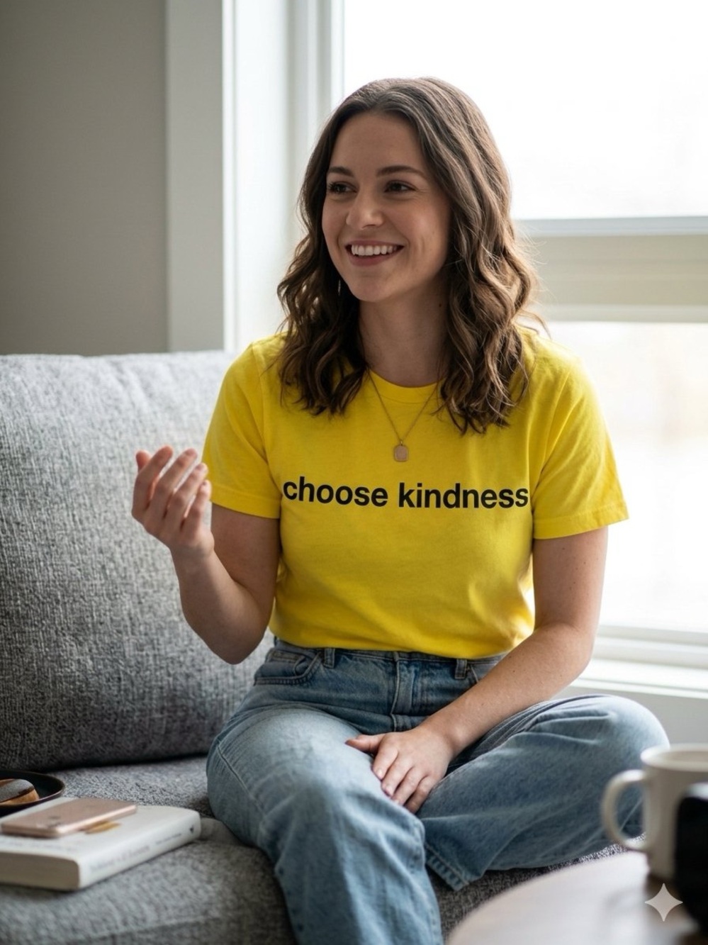Choose Kindness Short Sleeve Tee - Yellow